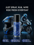 Haindex helmet cleaner spray bottle
helmet cleaner foam before and after use
helmet cleaning kit India online
bike helmet odor remover spray India
best helmet cleaner for daily riders